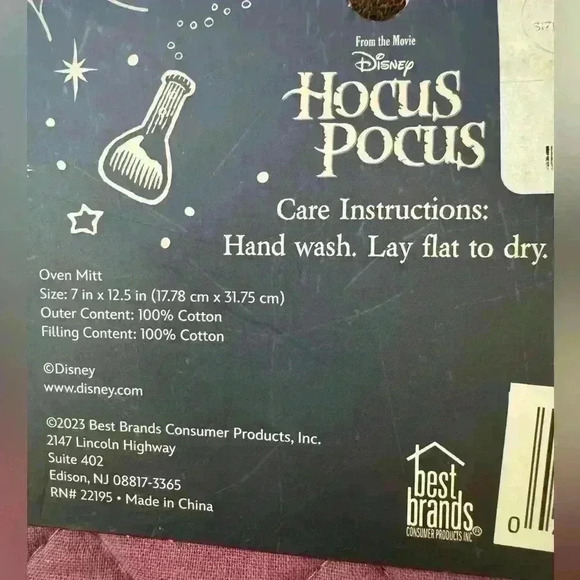 🚫SOLD🚫 DISNEY HOCUS POCUS - BROOM SQUAD Halloween 3Pc Kitchen Set - Picture 4 of 4